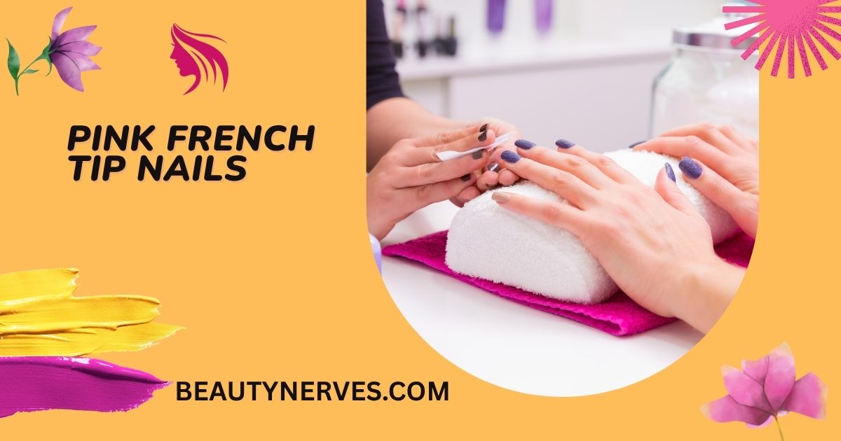 pink french tip nails