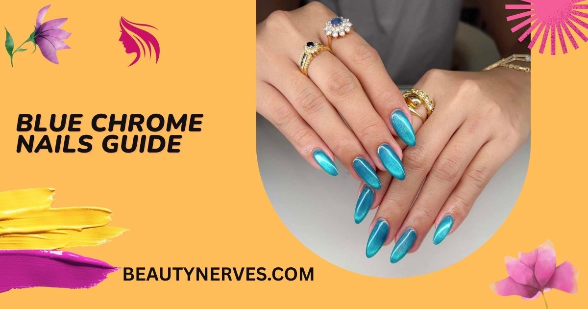 Blue Chrome Nails
