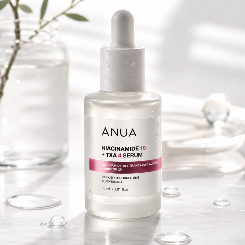 Anua Niacinamide 10 + TXA 4 Serum for brighter hydrated skin glow