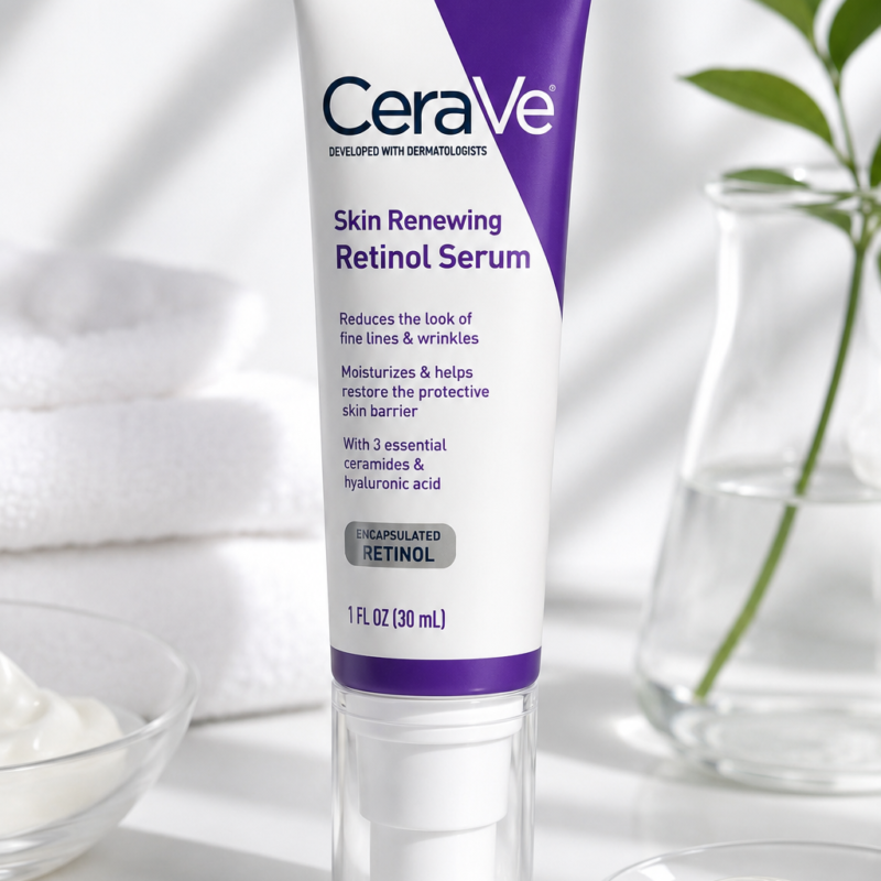 CeraVe Anti Aging Retinol Serum For Face with ceramides 1 oz tube