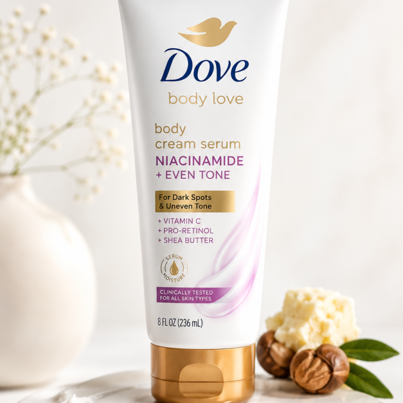 Dove Body Cream Serum Niacinamide + Even Tone brightening lotion