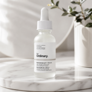 The Ordinary Niacinamide 10% + Zinc 1% serum for smooth skin use