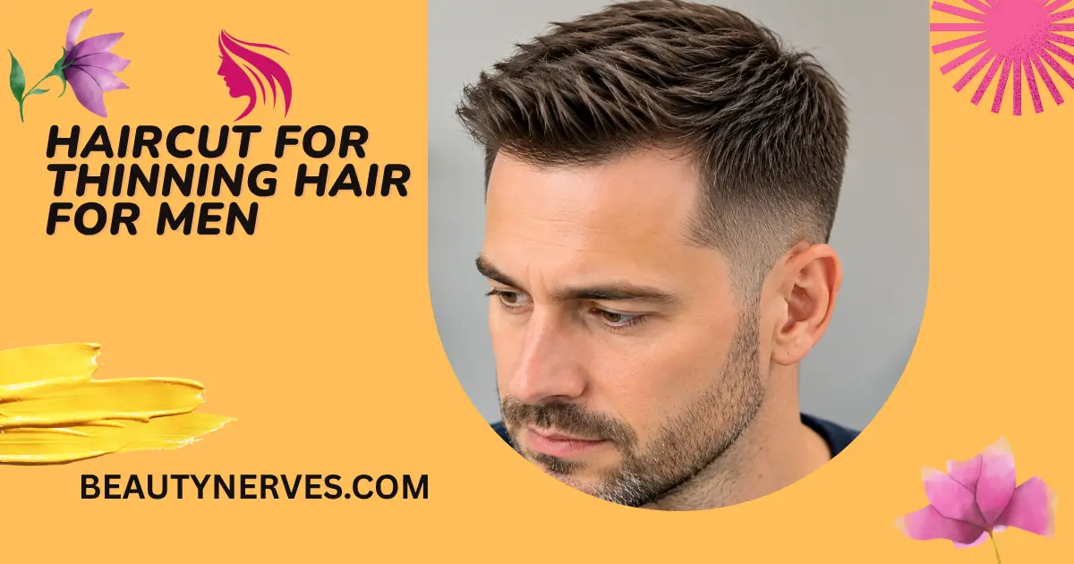 Haircut for thinning hair for men with a textured crop hairstyle