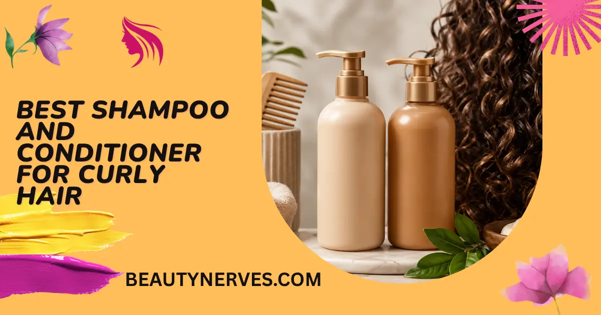 Best shampoo and conditioner for curly hair with glossy defined curls.