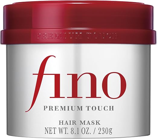 Fino Premium Touch Hair Mask, Deep Repair Japanese Hair Treatment with 8 Serum Ingredients for Dry & Damaged Hair, Silky-Smooth & Hydrated Finish, 8.1 oz