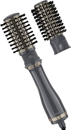 Conair InfinitiPRO Blow Dryer Brush Set, Rotating, 2" & 1" Brush Heads