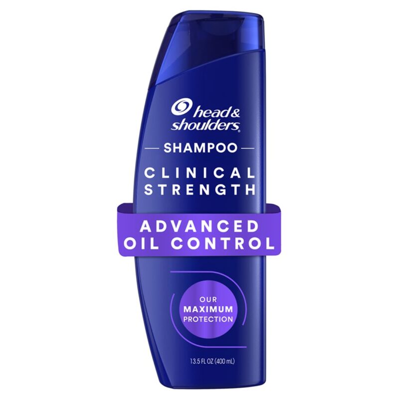 Head & Shoulders Clinical Strength Advanced Oil Control Anti-Dandruff Shampoo, 1% Selenium Sulfide, Stubborn Dandruff, 13.5 fl oz