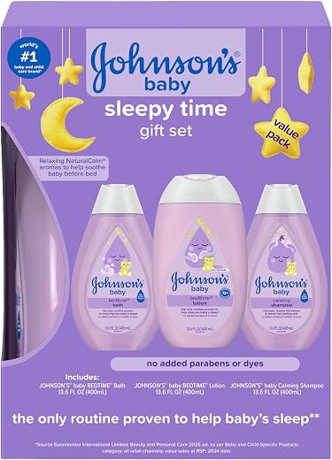 Johnson's Baby Sleepy Time Gift Set, 3 Items