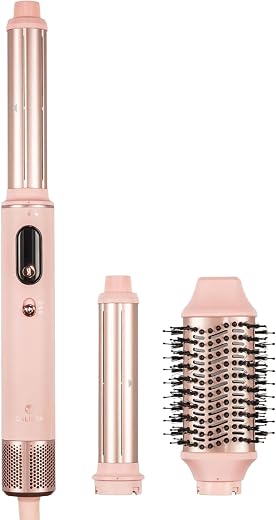 CALISTA EliteAir Hair Dryer, 3-in-1 Dry, Curl & Volumize, Ionic (Pink)