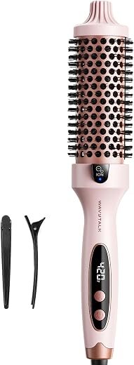 Wavytalk Thermal Brush Blowout Boost 1.5″ Heat Round Brush for Blowout Look